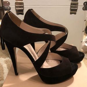 MIU MIU criss cross stilettos